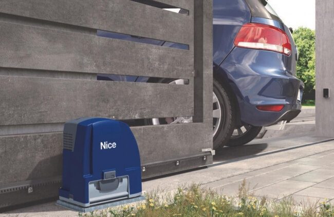 Residential driveway with NICE sliding gate motor install Central Coast NSW Residential driveway with NICE sliding gate motor install Central Coast NSW